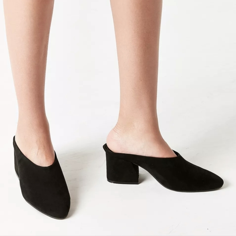 Urban Outfitters Marta Mule Heels Black Women's 9 - Picture 3 of 14